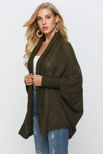 Load image into Gallery viewer, Open Front Dolman Sleeve Longline Cardigan
