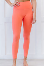 Load image into Gallery viewer, Zenana On Your Mark Full Size High Waisted Active Leggings in Deep Coral
