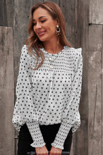 Load image into Gallery viewer, Smocked Ruffle Trim Blouse
