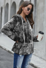 Load image into Gallery viewer, Tie Dye Long Sleeve V Neck Hoodie
