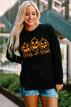 Load image into Gallery viewer, TRICK-OR-TREAT Graphic Halloween Sweatshirt
