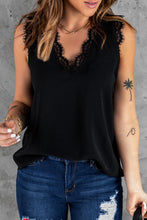 Load image into Gallery viewer, Eyelash Lace V-Neck Tank Top

