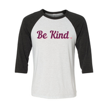 Load image into Gallery viewer, Be Kind Raglan Tee T-Shirt
