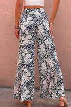 Load image into Gallery viewer, Floral Belted Wide Leg Pants
