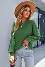 Load image into Gallery viewer, Dropped Shoulder Balloon Sleeve Sweatshirt

