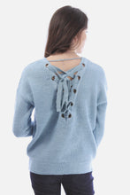 Load image into Gallery viewer, Sweater with Lace Up Back
