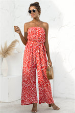 Load image into Gallery viewer, Printed Strapless Wide Leg Jumpsuit
