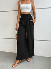 Load image into Gallery viewer, Wide Waistband Relax Fit Long Pants
