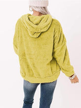 Load image into Gallery viewer, Drawstring Teddy Hoodie with Pocket
