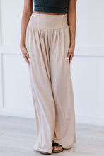 Load image into Gallery viewer, Zenana Easy Breezy Full Size Palazzo Pants in Beige
