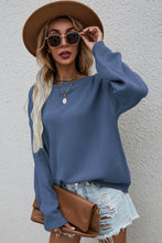 Load image into Gallery viewer, Button Detail Boat Neck Sweater
