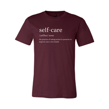 Load image into Gallery viewer, Self Care Definition (White Lettering) Tee
