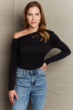 Load image into Gallery viewer, Culture Code Fall For You Full Size Asymetrical Neck Long Sleeve Top
