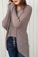 Load image into Gallery viewer, Round Neck High-Low Sweater
