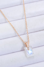 Load image into Gallery viewer, 925 Sterling Silver Natural Moonstone Pendant Necklace
