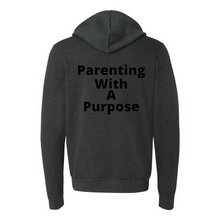 Load image into Gallery viewer, Parenting With A Purpose Zip Up Hoodie

