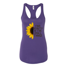 Load image into Gallery viewer, Beauty In The Small Things Racerback Tank
