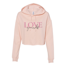 Load image into Gallery viewer, Love Yourself Cropped Hoodie
