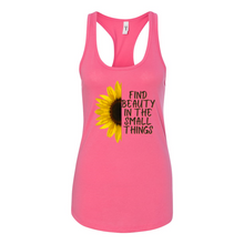 Load image into Gallery viewer, Beauty In The Small Things Racerback Tank
