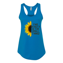Load image into Gallery viewer, Beauty In The Small Things Racerback Tank
