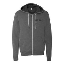Load image into Gallery viewer, Blessed Zip Up Hoodie
