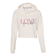 Load image into Gallery viewer, Love Yourself Cropped Hoodie
