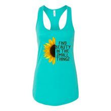 Load image into Gallery viewer, Beauty In The Small Things Racerback Tank
