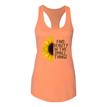 Load image into Gallery viewer, Beauty In The Small Things Racerback Tank
