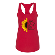 Load image into Gallery viewer, Beauty In The Small Things Racerback Tank
