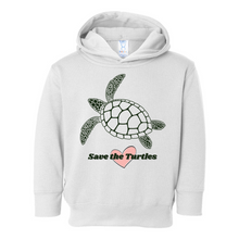 Load image into Gallery viewer, Save The Turtles Pullover Heart Hoodie
