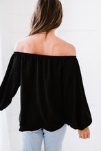 Load image into Gallery viewer, Off-Shoulder Balloon Sleeve Top
