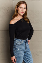 Load image into Gallery viewer, Culture Code Fall For You Full Size Asymetrical Neck Long Sleeve Top
