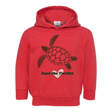 Load image into Gallery viewer, Save The Turtles Pullover Heart Hoodie
