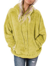 Load image into Gallery viewer, Drawstring Teddy Hoodie with Pocket
