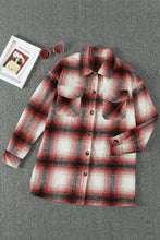 Load image into Gallery viewer, Plaid Button Up Shirt Jacket
