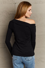 Load image into Gallery viewer, Culture Code Fall For You Full Size Asymetrical Neck Long Sleeve Top
