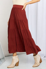 Load image into Gallery viewer, Zenana Full Size Wide Waistband Tiered Midi Skirt
