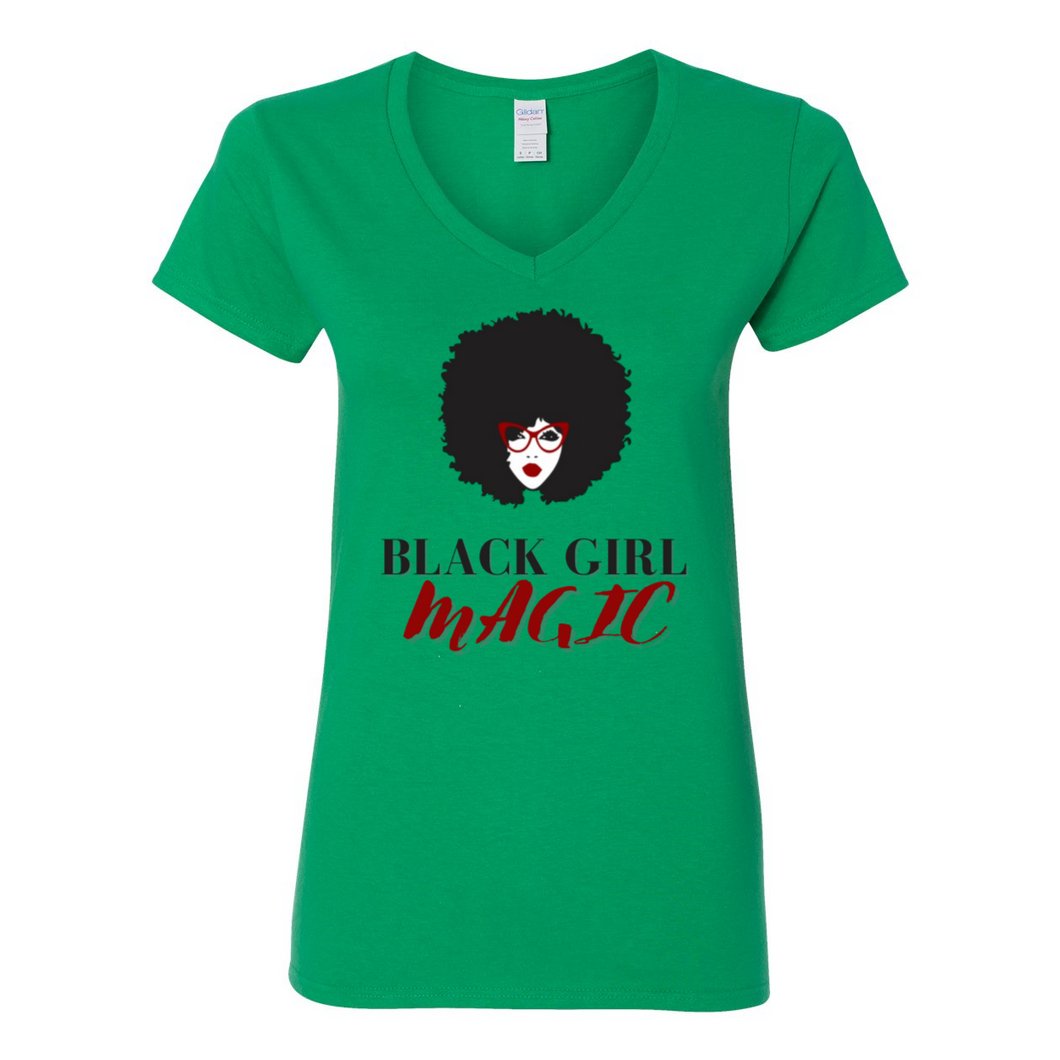 Black Girl Magic V-Neck T-Shirt