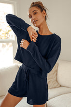 Load image into Gallery viewer, Crop Top and Shorts Lounge Set
