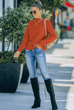 Load image into Gallery viewer, Mock Neck Ribbed Detail Sweater
