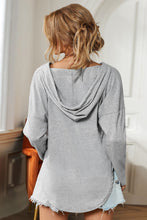 Load image into Gallery viewer, Drawstring Curve Hem Hoodie
