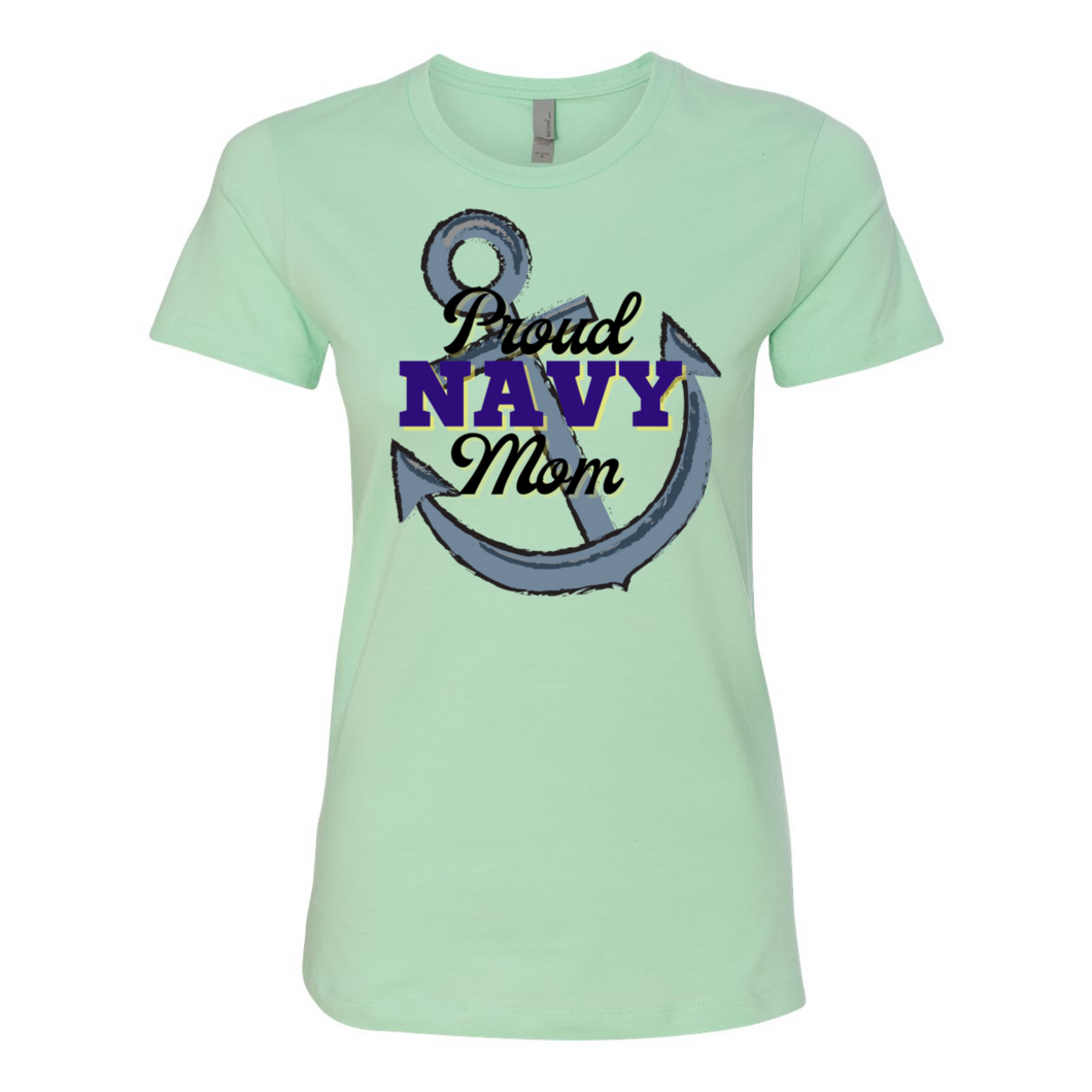 Proud NAVY Mom Boyfriend Tee