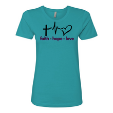 Load image into Gallery viewer, Faith Hope Love Boyfriend Tee
