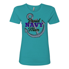 Load image into Gallery viewer, Proud NAVY Mom Boyfriend Tee
