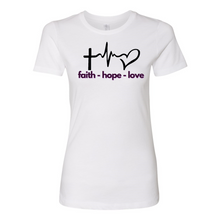 Load image into Gallery viewer, Faith Hope Love Boyfriend Tee
