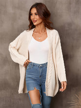 Load image into Gallery viewer, Warm Fall Mixed Knit Open Front Longline Cardigan
