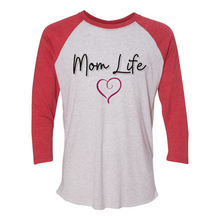 Load image into Gallery viewer, Mom Life Raglan Tee
