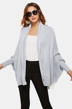 Load image into Gallery viewer, Open Front Dolman Sleeve Longline Cardigan
