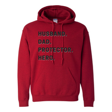 Load image into Gallery viewer, Husband Dad Protector Hero Hoodie
