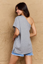 Load image into Gallery viewer, Ninexis in My Groove One Shoulder Loose Top
